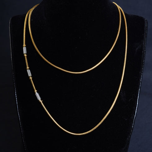 22 Carat Gold Plain Chain For Mangalsutra  32.17g by Mahita Collections